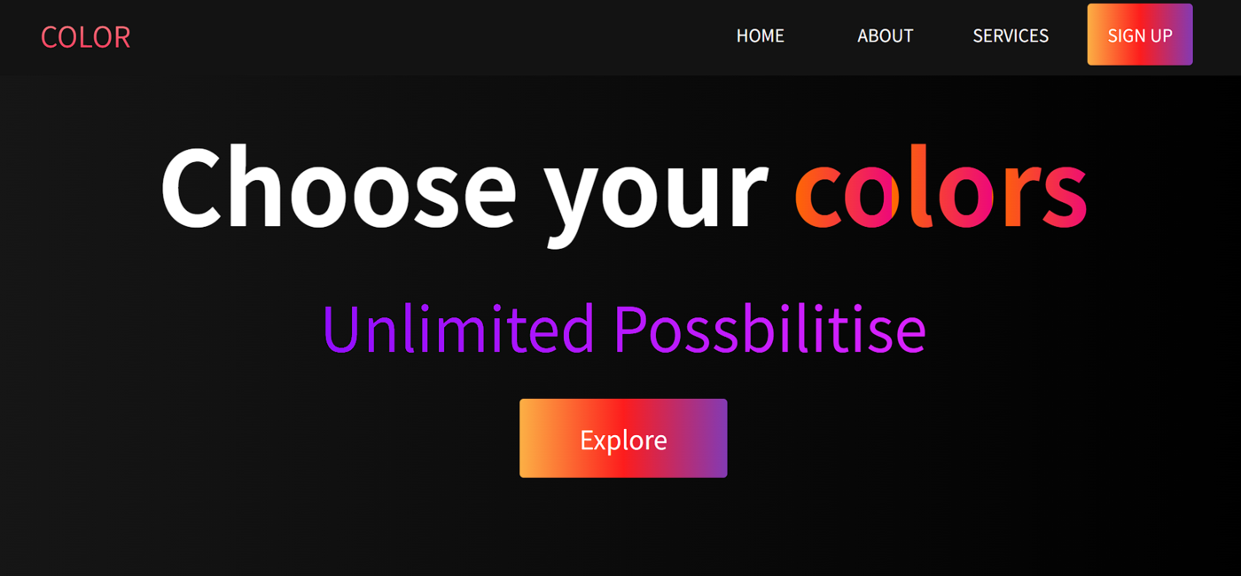 choose-your-colorsのwebサイト画像
