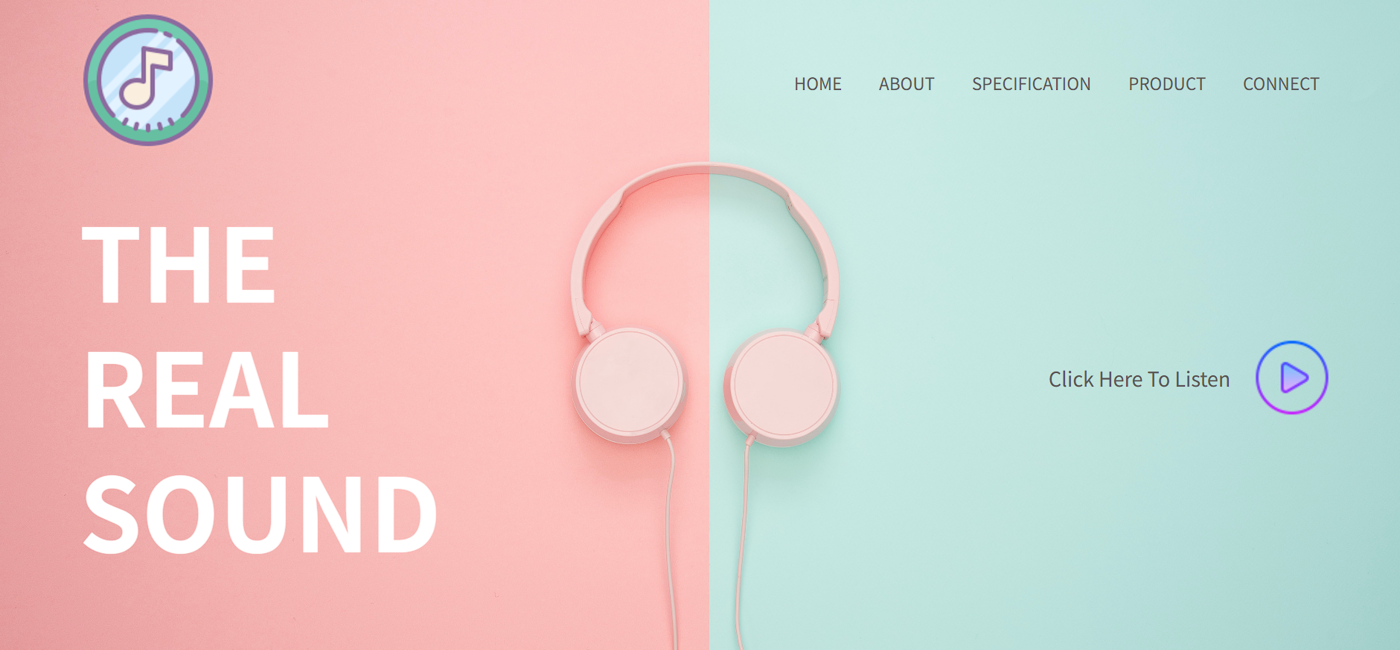 the-real-soundのwebサイト画像