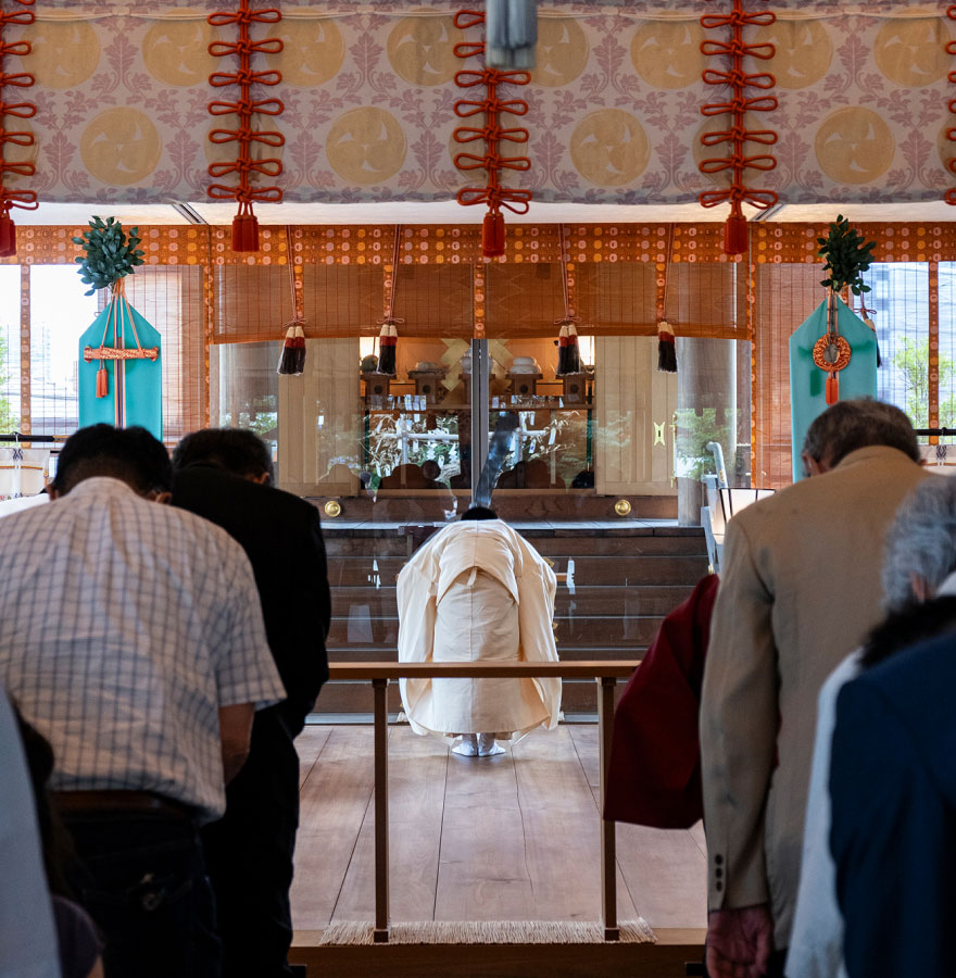 企業の祈祷写真